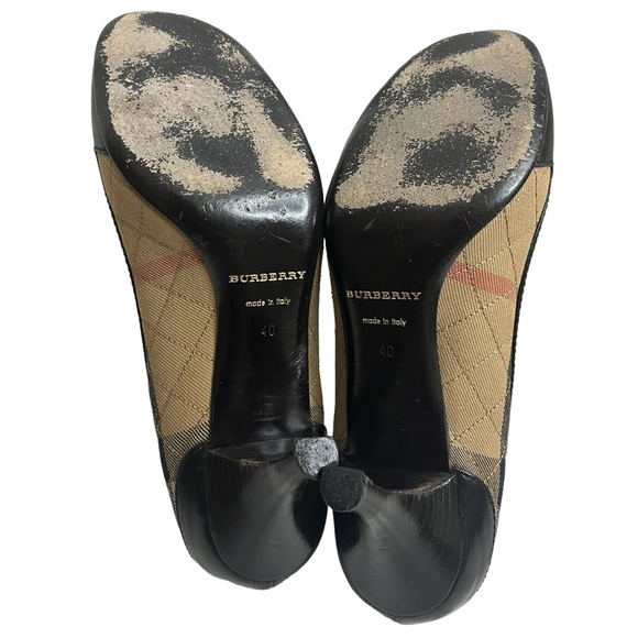 WOMENS LADIES BURBERRY HEELS, CLASSIC PUMPS, ITALY  SZ 40 - Picture 6 of 9